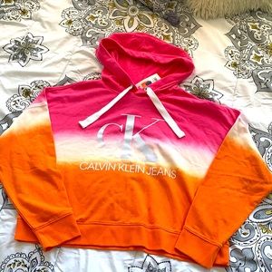 SALE! 2/$10 
Tie Dye/Dip Dye Ck Jeans Cropped Hoodie